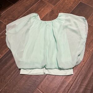 EUC Glitter Girl Billow Flowy Blouse